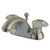 Kingston Brass Two Handle 4" Centerset Lavatory Faucet with Pop-Up Drain - Satin Nickel KB2158B
