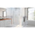 DreamLine D12830572-04 Unidoor-X 64 1/2-65 in. W x 72 in. H Frameless Hinged Shower Door in Brushed Nickel