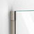 DreamLine D12830572-04 Unidoor-X 64 1/2-65 in. W x 72 in. H Frameless Hinged Shower Door in Brushed Nickel