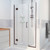 DreamLine D12830572-06 Unidoor-X 64 1/2-65 in. W x 72 in. H Frameless Hinged Shower Door in Oil Rubbed Bronze