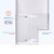 DreamLine D3242434L-09 Unidoor-X 72-72 1/2 in. W x 72 in. H Frameless Hinged Shower Door in Satin Black