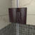 DreamLine D32506572L-06 Unidoor-X 55 1/2-56 in. W x 72 in. H Frameless Hinged Shower Door in Oil Rubbed Bronze