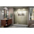 DreamLine D3261472L-04 Unidoor-X 64-64 1/2 in. W x 72 in. H Frameless Hinged Shower Door in Brushed Nickel