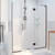 DreamLine D3261472R-06 Unidoor-X 64-64 1/2 in. W x 72 in. H Frameless Hinged Shower Door in Oil Rubbed Bronze