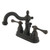 Kingston Brass Two Handle 4" Centerset Lavatory Faucet with Pop-Up Drain Drain - Oil Rubbed Bronze KB1605BL