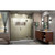 DreamLine D3291472R-09 Unidoor-X 67-67 1/2 in. W x 72 in. H Frameless Hinged Shower Door in Satin Black