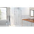 DreamLine D33072R-04 Unidoor-X 54 in. W x 72 in. H Frameless Hinged Shower Door in Brushed Nickel