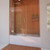 DreamLine D58580-04 Unidoor-X 58-58 1/2 in. W x 58 in. H Frameless Hinged Tub Door in Brushed Nickel