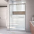DreamLine SHDR-1648760-04 Encore 44-48 in. W x 76 in. H Semi-Frameless Bypass Shower Door in Brushed Nickel
