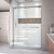DreamLine SHDR-1654760-04 Encore 50-54 in. W x 76 in. H Semi-Frameless Bypass Shower Door in Brushed Nickel