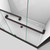 DreamLine SHDR-1660760-06 Encore 56-60 in. W x 76 in. H Semi-Frameless Bypass Shower Door in Oil Rubbed Bronze