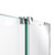 DreamLine SHDR-1960723R-04 Mirage-X 56-60 in. W x 72 in. H Frameless Sliding Shower Door in Brushed Nickel; Right Wall Installation