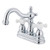 Kingston Brass Two Handle 4" Centerset Lavatory Faucet with Pop-Up Drain Drain - Polished Chrome KB1601PX