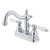 Kingston Brass Two Handle 4" Centerset Lavatory Faucet with Pop-Up Drain Drain - Polished Chrome KB1601PL