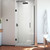 DreamLine SHDR-242957210-09 Unidoor Plus 29 1/2 - 30 in. W x 72 in. H Frameless Hinged Shower Door in Satin Black