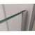 DreamLine SHDR-3234302-09 Linea Two Individual Frameless Shower Screens 30 in. and 34 in. W x 72 in. H, Open Entry Design in Satin Black