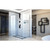 DreamLine SHDR-3234342-04 Linea Two Individual Frameless Shower Screens 34 in. W x 72 in. H each, Open Entry Design in Brushed Nickel
