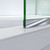 DreamLine SHDR-3234342-04 Linea Two Individual Frameless Shower Screens 34 in. W x 72 in. H each, Open Entry Design in Brushed Nickel