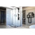 DreamLine SHDR-3234343-06 Linea Two Adjacent Frameless Shower Screens 34 in. W x 72 in. H each, Open Entry Design in Oil Rubbed Bronze
