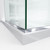 DreamLine SHDR-3234343-06 Linea Two Adjacent Frameless Shower Screens 34 in. W x 72 in. H each, Open Entry Design in Oil Rubbed Bronze