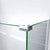 DreamLine SHDR-3234343-09 Linea Two Adjacent Frameless Shower Screens 34 in. W x 72 in. H each, Open Entry Design in Satin Black