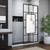 DreamLine SHDR-3234721-86 French Linea Avignon 34 in. W x 72 in. H Single Panel Frameless Shower Door, Open Entry Design in Satin Black