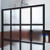 DreamLine SHDR-3234721-87 French Linea Rhone 34 in. W x 72 in. H Single Panel Frameless Shower Door, Open Entry Design in Satin Black