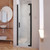 DreamLine SHDR-4325000-09 Elegance-LS 25 1/4 - 27 1/4 in. W x 72 in. H Frameless Pivot Shower Door in Satin Black