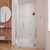 DreamLine SHDR-4325120-04 Elegance-LS 35 1/4 - 37 1/4 in. W x 72 in. H Frameless Pivot Shower Door in Brushed Nickel