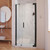 DreamLine SHDR-4327120-09 Elegance-LS 37 - 39 in. W x 72 in. H Frameless Pivot Shower Door in Satin Black