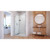 DreamLine SHDR-4327240-04 Elegance-LS 49 - 51 in. W x 72 in. H Frameless Pivot Shower Door in Brushed Nickel