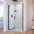 DreamLine SHDR-4327240-09 Elegance-LS 49 - 51 in. W x 72 in. H Frameless Pivot Shower Door in Satin Black
