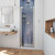 DreamLine SHDR-4328000-04 Elegance-LS 28 3/4 - 30 3/4 in. W x 72 in. H Frameless Pivot Shower Door in Brushed Nickel
