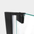 DreamLine SHDR-4330180-09 Elegance-LS 46 1/2 - 48 1/2 in. W x 72 in. H Frameless Pivot Shower Door in Satin Black