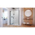 DreamLine SHDR-4330300-09 Elegance-LS 58 1/2 - 60 1/2 in. W x 72 in. H Frameless Pivot Shower Door in Satin Black