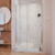 DreamLine SHDR-4332180-04 Elegance-LS 48 1/4 - 50 1/4 in. W x 72 in. H Frameless Pivot Shower Door in Brushed Nickel