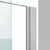 DreamLine SHDR-4334120-04 Elegance-LS 44 - 46 in. W x 72 in. H Frameless Pivot Shower Door in Brushed Nickel