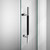 DreamLine SHDR-61487610-18 Enigma-XT 44-48 in. W x 76 in. H Fully Frameless Sliding Shower Door in Tuxedo Finish
