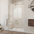 DreamLine SHDR-61487620-07 Enigma-XO 44-48 in. W x 76 in. H Fully Frameless Sliding Shower Door in Brushed Stainless Steel