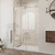 DreamLine SHDR-61487620-08 Enigma-XO 44-48 in. W x 76 in. H Fully Frameless Sliding Shower Door in Polished Stainless Steel
