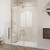 DreamLine SHDR-61547620-07 Enigma-XO 50-54 in. W x 76 in. H Fully Frameless Sliding Shower Door in Brushed Stainless Steel