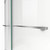 DreamLine SHDR-6348760-04 Essence 44-48 in. W x 76 in. H Frameless Bypass Shower Door in Brushed Nickel