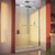 DreamLine SHDR-634876H-01 Essence-H 44-48 in. W x 76 in. H Semi-Frameless Bypass Shower Door in Chrome
