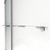 DreamLine SHDR-634876H-01 Essence-H 44-48 in. W x 76 in. H Semi-Frameless Bypass Shower Door in Chrome