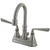 Kingston Brass Two Handle 4" Centerset Lavatory Faucet with Brass Pop-Up Drain - Brushed Nickel KS2618ZL
