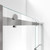 DreamLine SHDR-6360760-04 Essence 56-60 in. W x 76 in. H Frameless Bypass Shower Door in Brushed Nickel