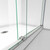 DreamLine SHDR-6360760-04 Essence 56-60 in. W x 76 in. H Frameless Bypass Shower Door in Brushed Nickel