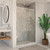DreamLine SHDR-64487610-08 Enigma Air 44-48 in. W x 76 in. H Frameless Sliding Shower Door in Polished Stainless Steel