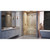 DreamLine SHDR-64487610-08 Enigma Air 44-48 in. W x 76 in. H Frameless Sliding Shower Door in Polished Stainless Steel
