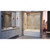 DreamLine SHDR-64606210-08 Enigma Air 56-60 in. W x 62 in. H Frameless Sliding Tub Door in Polished Stainless Steel